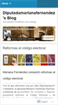 Mobile Screenshot of diputadamarianafernandez.wordpress.com