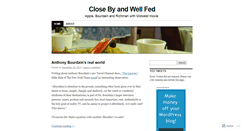 Desktop Screenshot of closebywellfed.wordpress.com