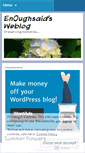Mobile Screenshot of en0ughsaid.wordpress.com