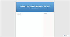 Desktop Screenshot of deangraziosireview.wordpress.com