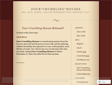 Tablet Screenshot of fourcrumblinghouses.wordpress.com