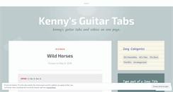 Desktop Screenshot of kennyguitartab.wordpress.com