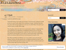 Tablet Screenshot of laurentina.wordpress.com