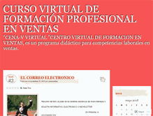Tablet Screenshot of cursovirtualprofesionalenventas.wordpress.com