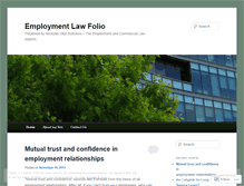 Tablet Screenshot of ndemploymentlaw.wordpress.com