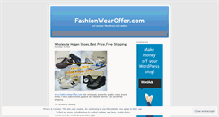 Desktop Screenshot of fashionwearoffer.wordpress.com