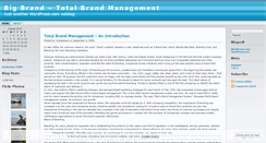 Desktop Screenshot of mybigbrand.wordpress.com