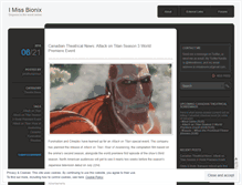 Tablet Screenshot of imissbionix.wordpress.com