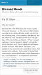 Mobile Screenshot of blessedrootsblog.wordpress.com