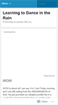 Mobile Screenshot of dancingintherainwithanita.wordpress.com