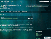 Tablet Screenshot of dancingintherainwithanita.wordpress.com