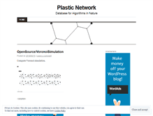 Tablet Screenshot of plasticnetwork.wordpress.com