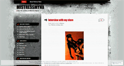 Desktop Screenshot of mistressmynx.wordpress.com