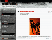 Tablet Screenshot of mistressmynx.wordpress.com