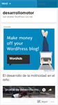 Mobile Screenshot of desarrollomotor.wordpress.com