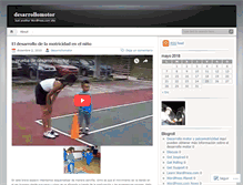 Tablet Screenshot of desarrollomotor.wordpress.com