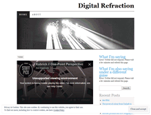 Tablet Screenshot of digitalrefraction.wordpress.com