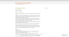 Desktop Screenshot of joelsaunders.wordpress.com