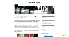 Desktop Screenshot of bigbadmean.wordpress.com