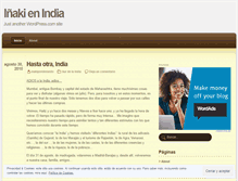 Tablet Screenshot of inakienindia.wordpress.com