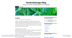 Desktop Screenshot of hondentrainingen.wordpress.com