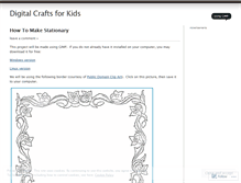 Tablet Screenshot of digitalcraftsforkids.wordpress.com