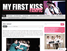 Tablet Screenshot of myfirstkissfanfic.wordpress.com