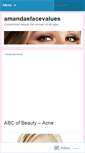 Mobile Screenshot of amandasfacevalues.wordpress.com