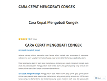 Tablet Screenshot of caracepatmengobaticongek.wordpress.com