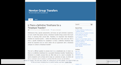 Desktop Screenshot of newtongrouptransfers.wordpress.com