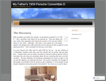 Tablet Screenshot of myconvertibled.wordpress.com