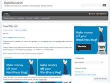 Tablet Screenshot of digitalsecularist.wordpress.com