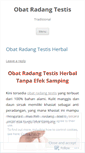 Mobile Screenshot of obatradangtestis995.wordpress.com