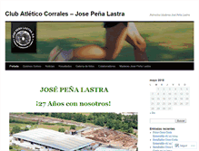 Tablet Screenshot of clubatleticocorrales.wordpress.com