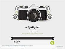 Tablet Screenshot of leighlights.wordpress.com