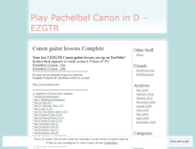 Tablet Screenshot of guitarpachelbelcanon.wordpress.com