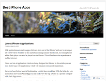 Tablet Screenshot of latestiphoneapps56.wordpress.com