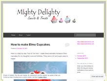 Tablet Screenshot of mightydelighty.wordpress.com