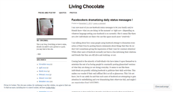 Desktop Screenshot of livingchocolate.wordpress.com