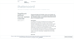 Desktop Screenshot of ihatenoord.wordpress.com