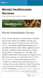 Mobile Screenshot of montelhealthmasterreviews.wordpress.com