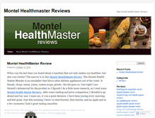 Tablet Screenshot of montelhealthmasterreviews.wordpress.com