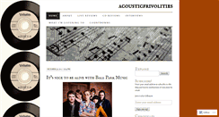 Desktop Screenshot of acousticfrivolities.wordpress.com