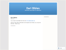 Tablet Screenshot of daribibles.wordpress.com