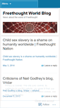Mobile Screenshot of freethoughtworld.wordpress.com
