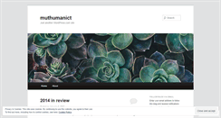 Desktop Screenshot of muthumanict.wordpress.com