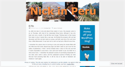 Desktop Screenshot of nickinperu.wordpress.com