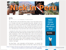 Tablet Screenshot of nickinperu.wordpress.com