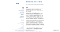 Desktop Screenshot of enterprisearchitectureblog.wordpress.com