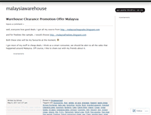 Tablet Screenshot of malaysiawarehouse.wordpress.com